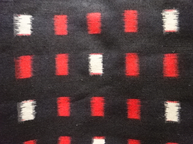JAPANESE KIMONO / ANTIQUE KIMONO / SILK / MEISEN / WOVEN SQUARES